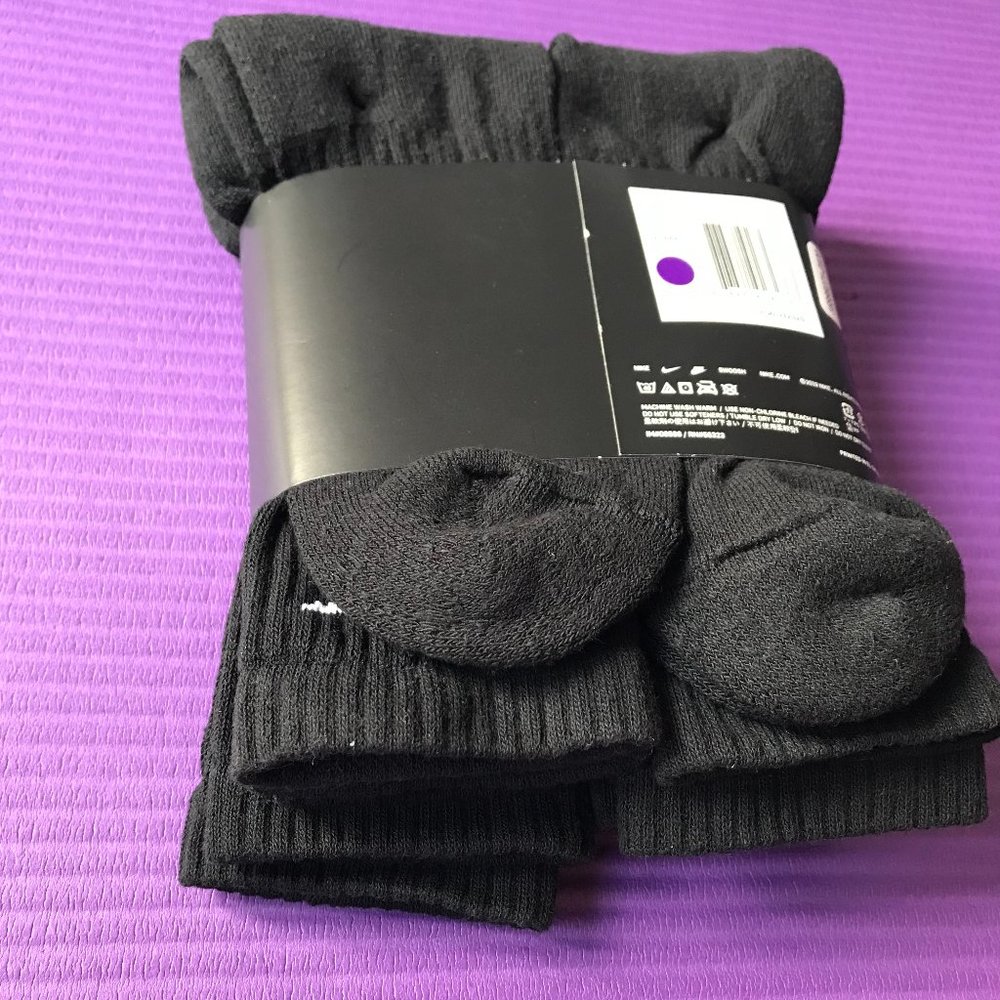 6 Pack Men Nike Everyday Cotton Cushion Crew Socks - Picture 7 of 7